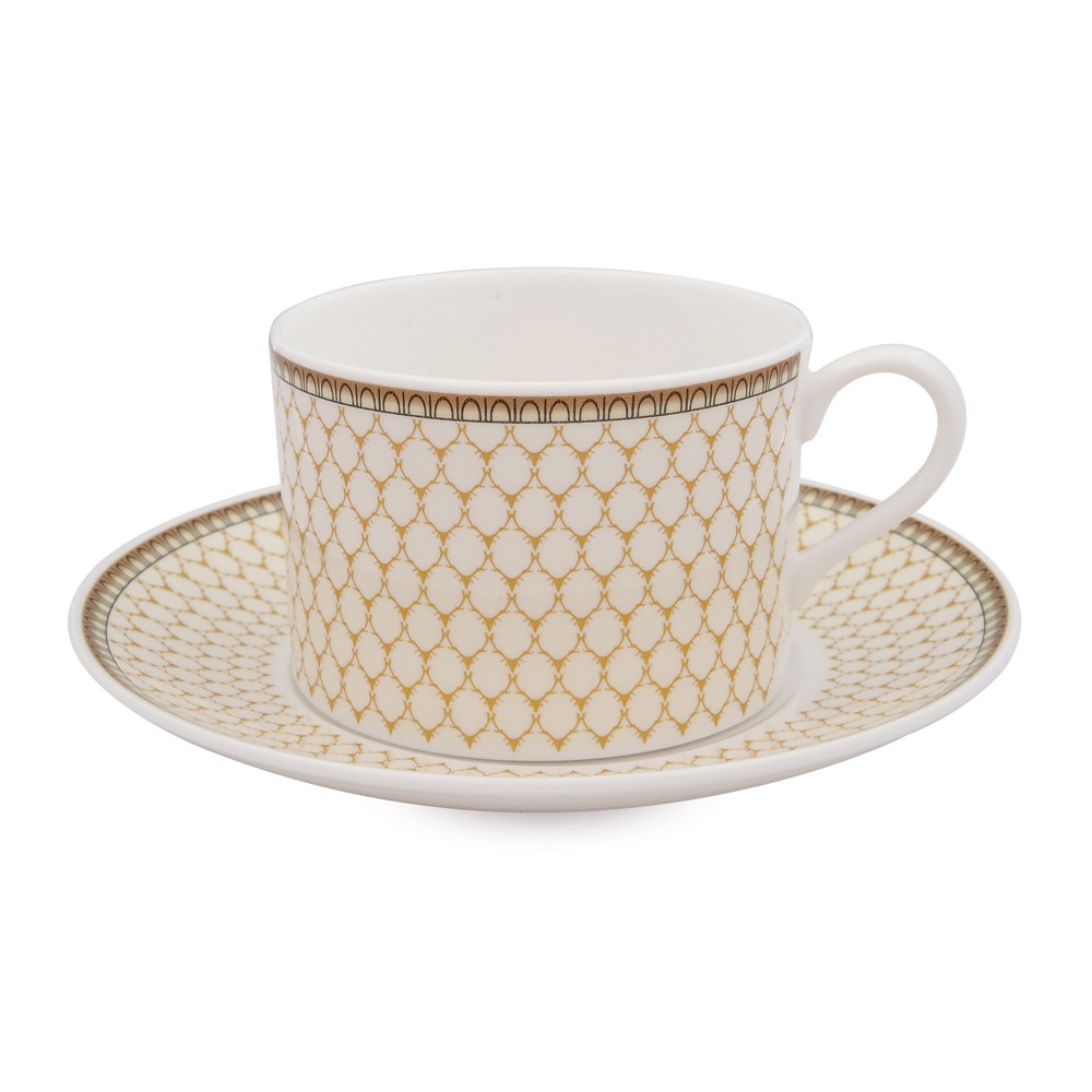 

Чашка чайная с блюдцем Antler Trellis Ivory