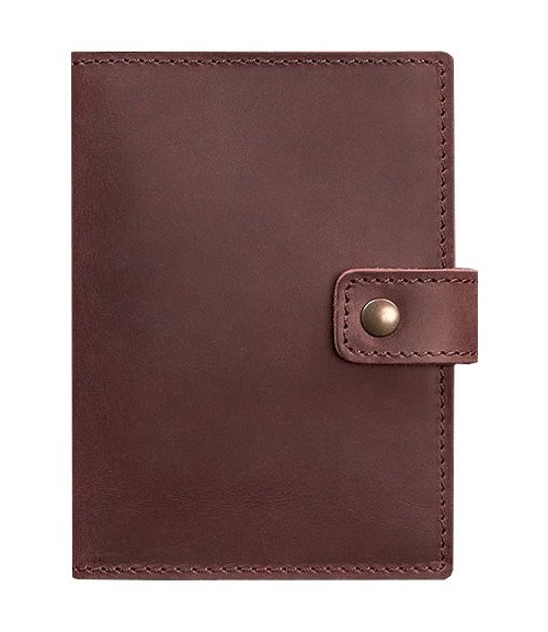 

Обложка для паспорта BlankNote 5.0 бордовая CRAZY HORSE BN-OP-5-vin-kr