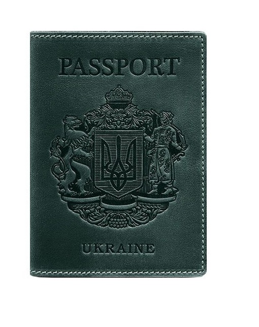 

Обложка для паспорта BlankNote зеленая BN-OP-UA-iz