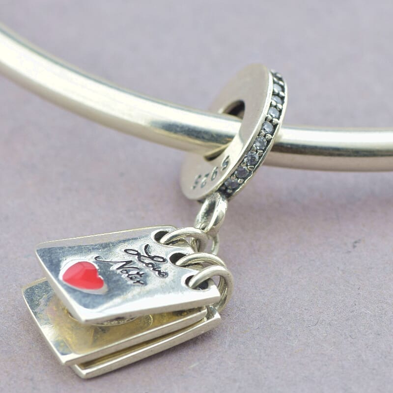 

Шарм Блокнот с надписью I Love you серебро Pandora style 102842