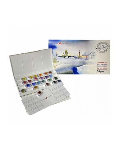 

Набір акварельних фарб, Білі Ночі, 24 кол., кювета, пластик