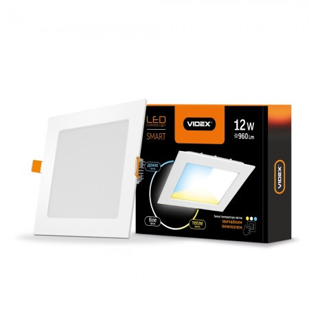 

LED светильник с регулировкой цветности, встраиваемый Квадрат VIDEX 12W 3000-6200K 220V С3 (VL-DLSC3-12)