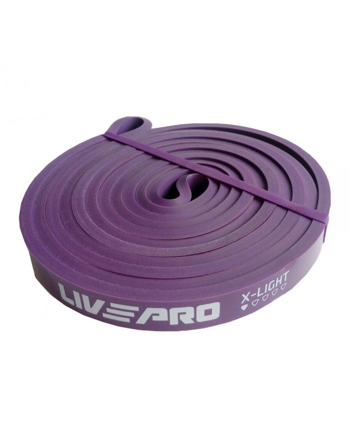 

Эспандер для тренировок LivePro SUPER BAND X-light фиолетовый LP8410-XL
