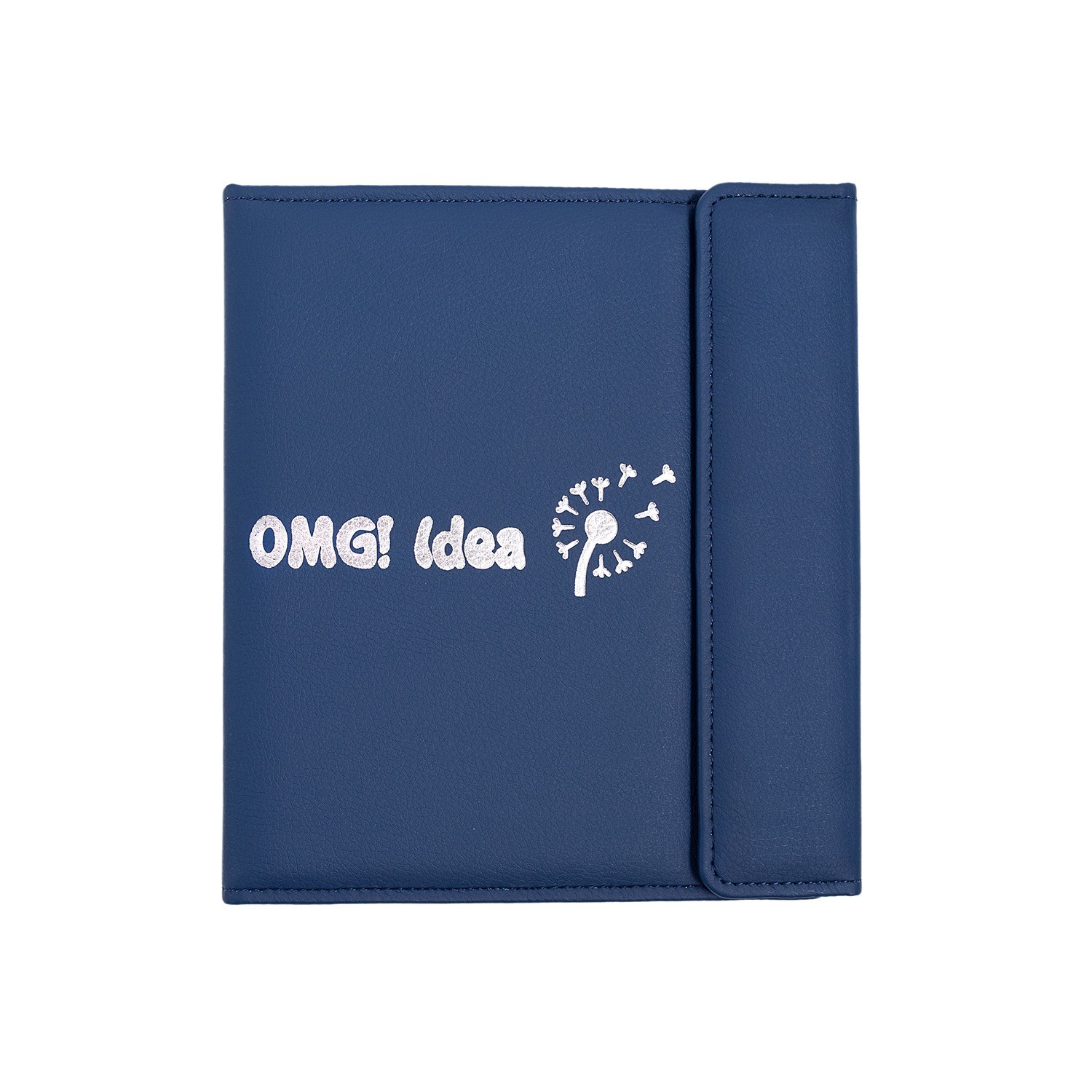 

Обложка для блокнота OMG!Idea синяя эко-кожа на кольцах