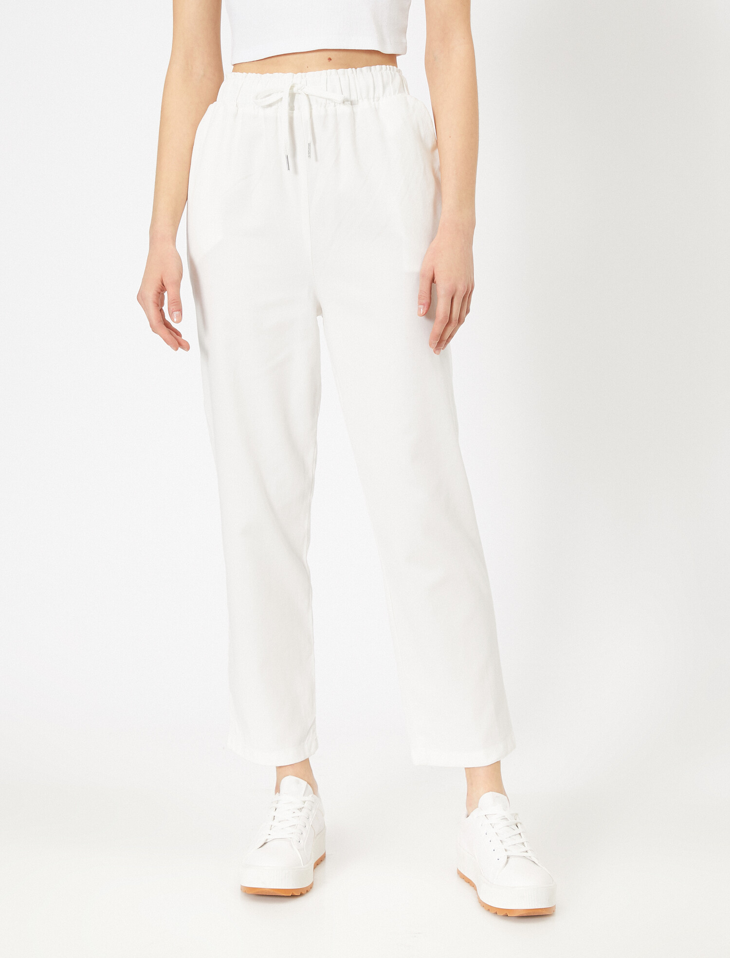 

Брюки Koton 0YAL48017OW-000 36 White