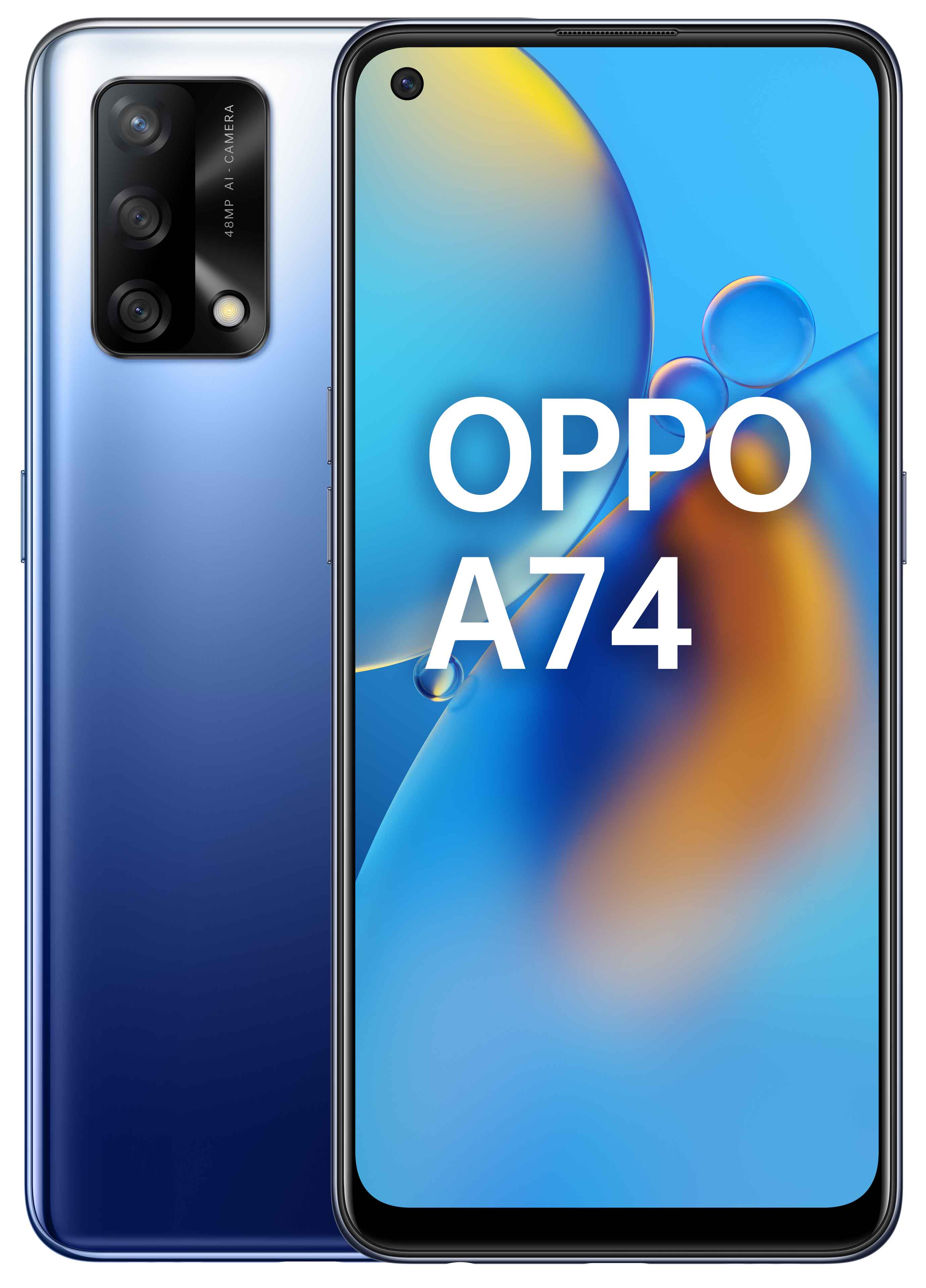 

Мобильный телефон OPPO A74 4/128GB (Midnight Blue)