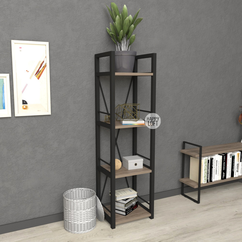 

Этажерка LoftMLT E106 120х34х28 ЛДСП Дуб Сонома Трюфель 16мм