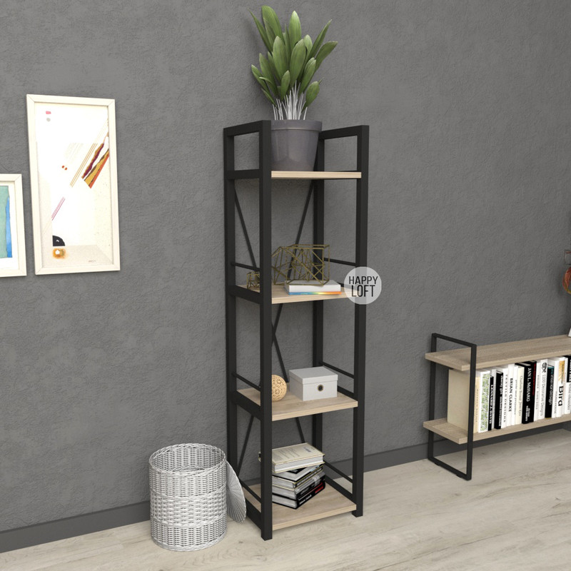 

Этажерка LoftMLT E106 120х34х28 ЛДСП Дуб Сонома 16мм