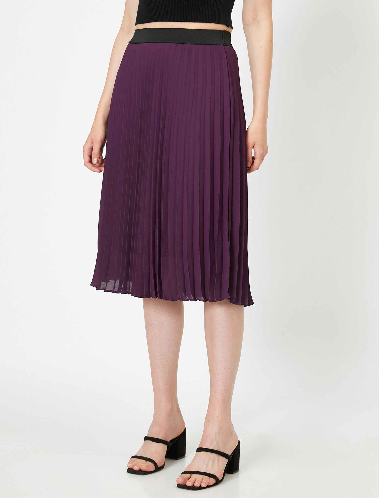 

Юбка Koton 0KAK72538RW-335 34 Aubergine