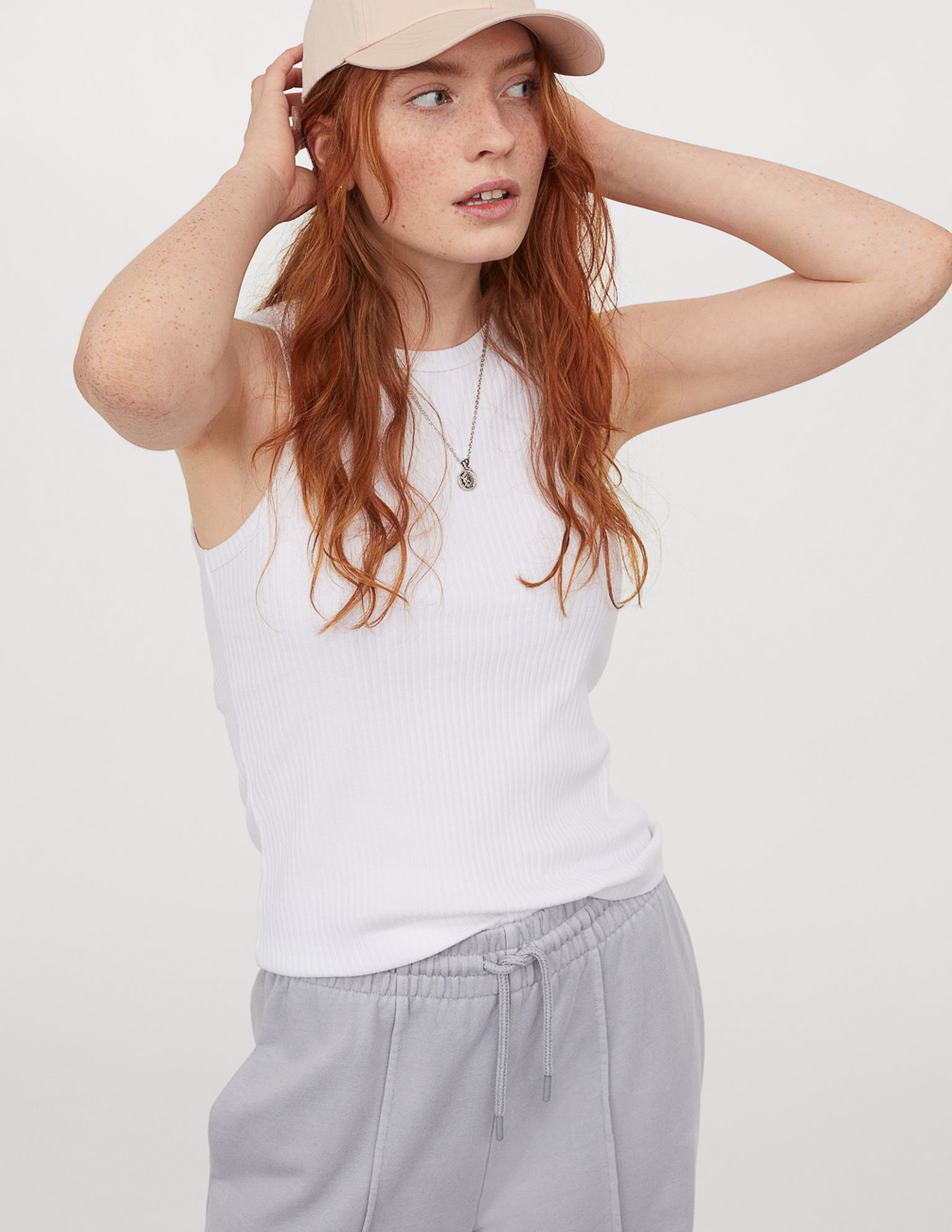 

Майка H&M Ж1065356 цвет белый XS
