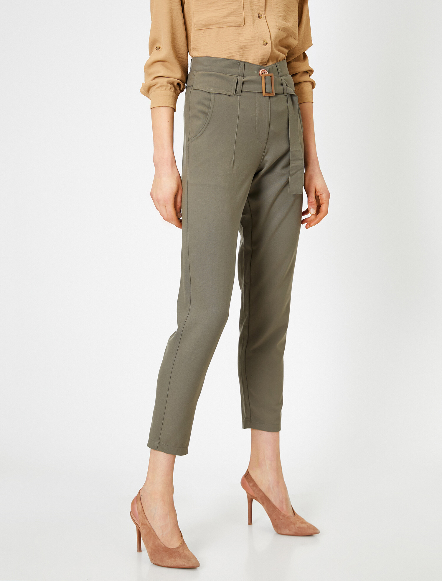 

Брюки Koton 0YAF40696GW-801  Khaki, Брюки Koton 0YAF40696GW-801 38 Khaki