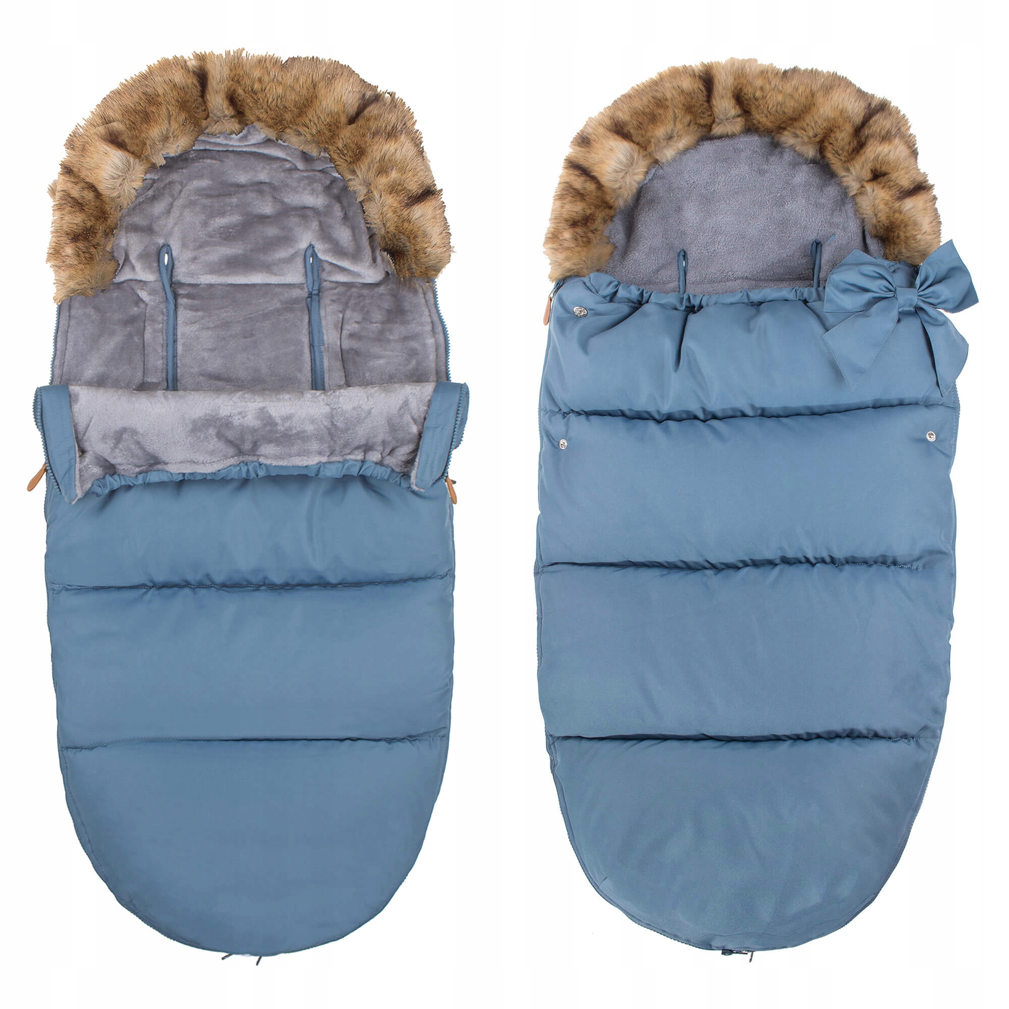 

Детский конверт для коляски, санок 4 в 1 Springos SB0001 Blue