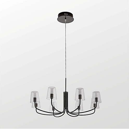 

Люстра Noventa LED 96514 черная/прозрачная EGLO