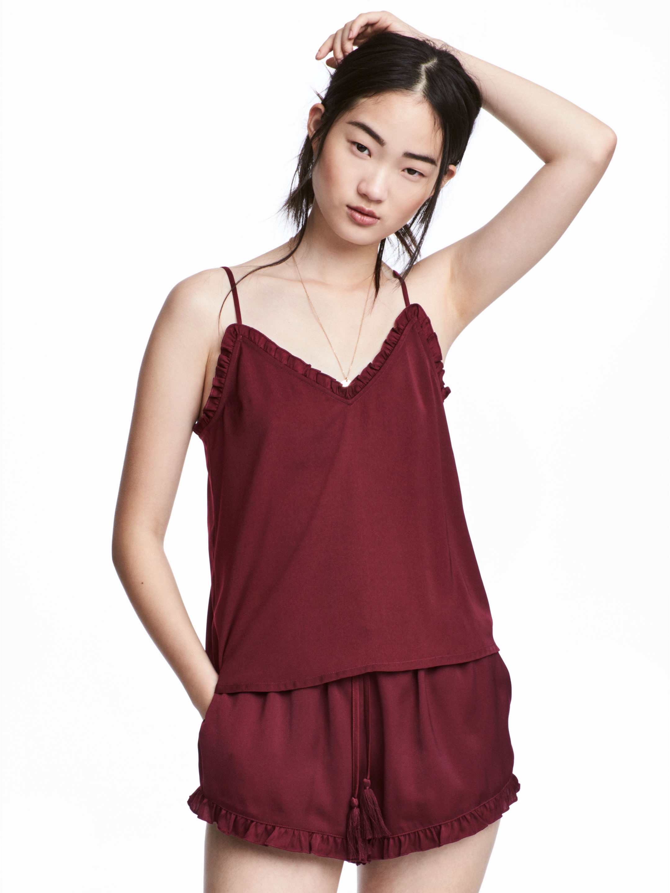 

Топ H&M 5119616-ACUK 40 Бордовый