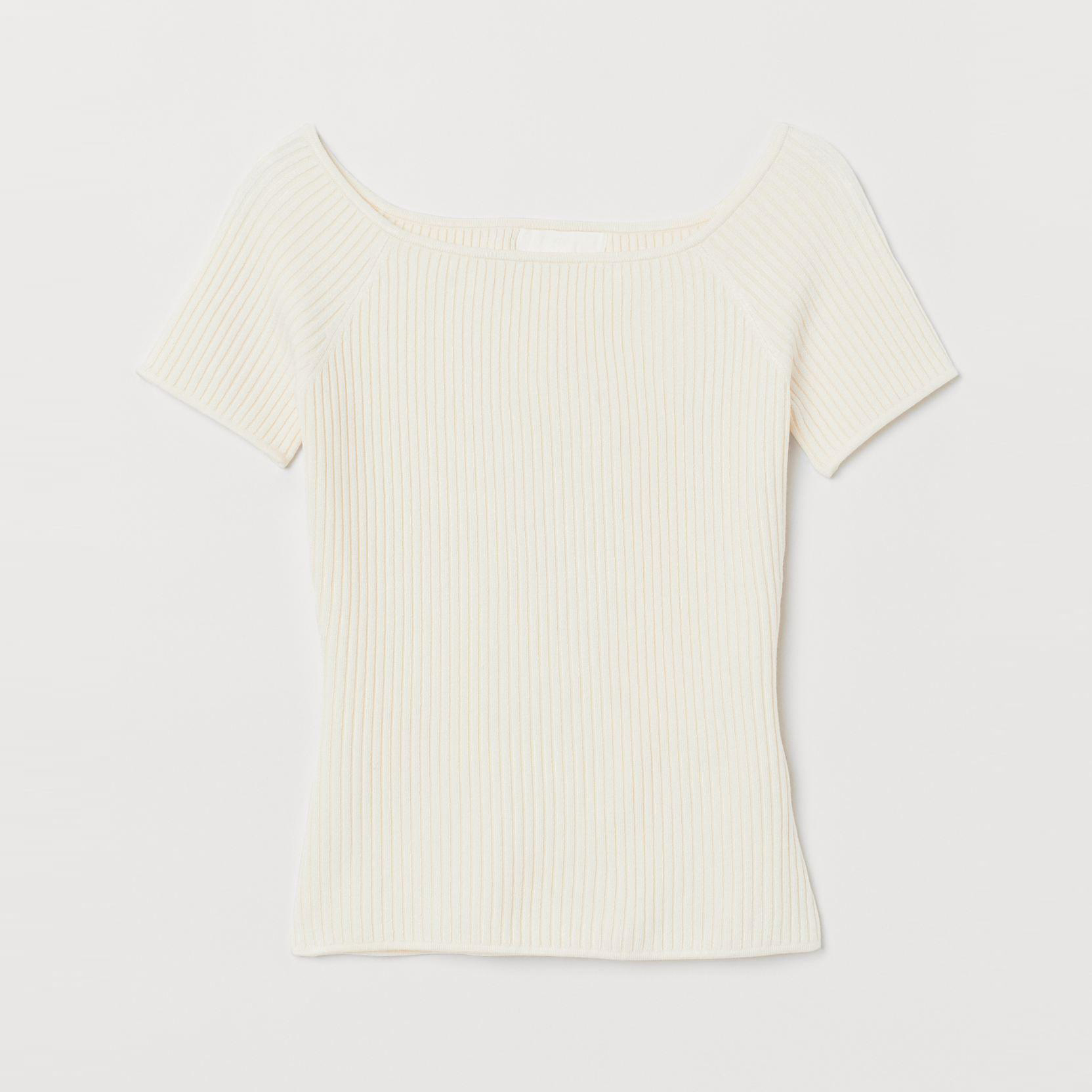 

Топ H&M 7331129-ABAK XS Молочный