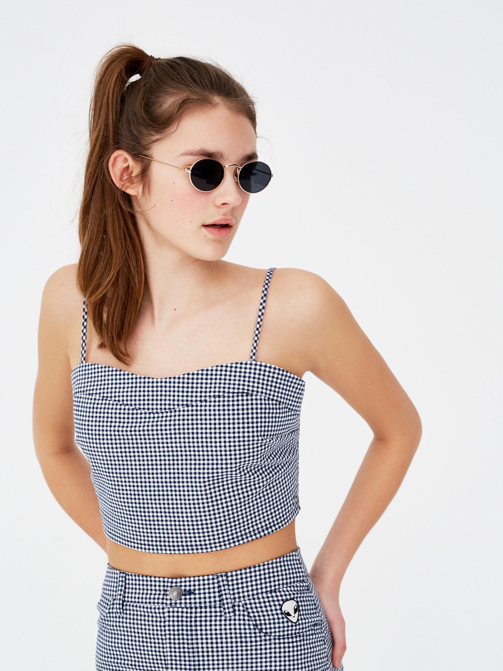 

Топ Pull & Bear 5472/353/805-AAPI S Синий