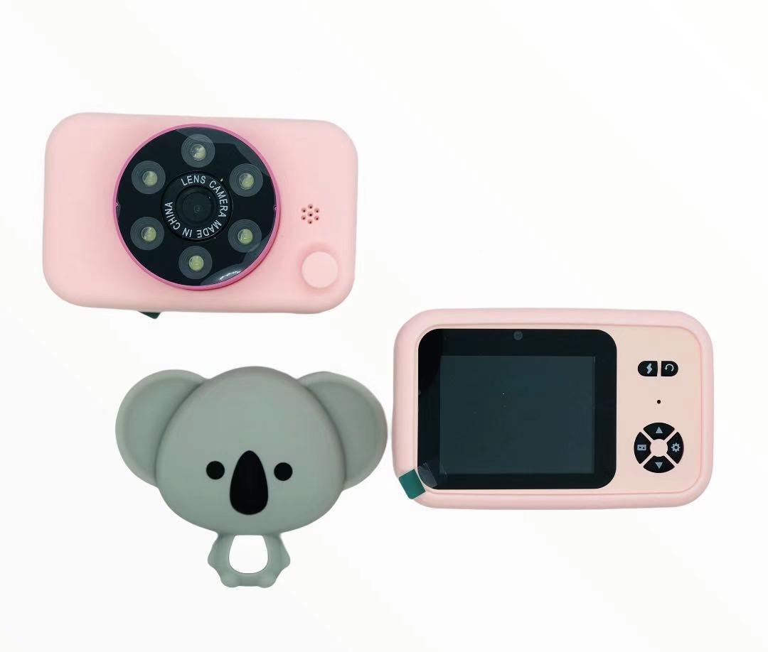 

Детский цифровой фотоаппарат 4К Smart Kids TOY G 17 Коала Розовый 50M Full HD 1080P