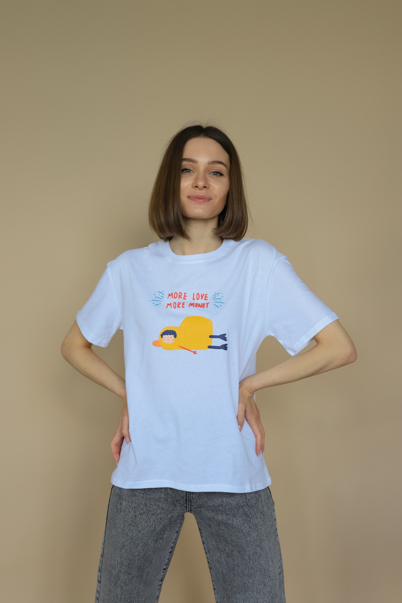 

Футболка SunDi More ONE SIZE Белая