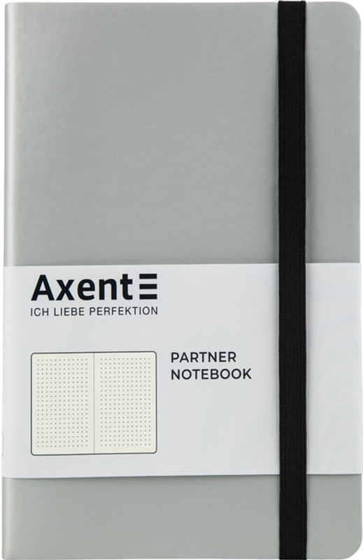 

Записная книга Axent Partner Soft 125х195 мм в точку 96 листов Серебристая (8312-34-A)