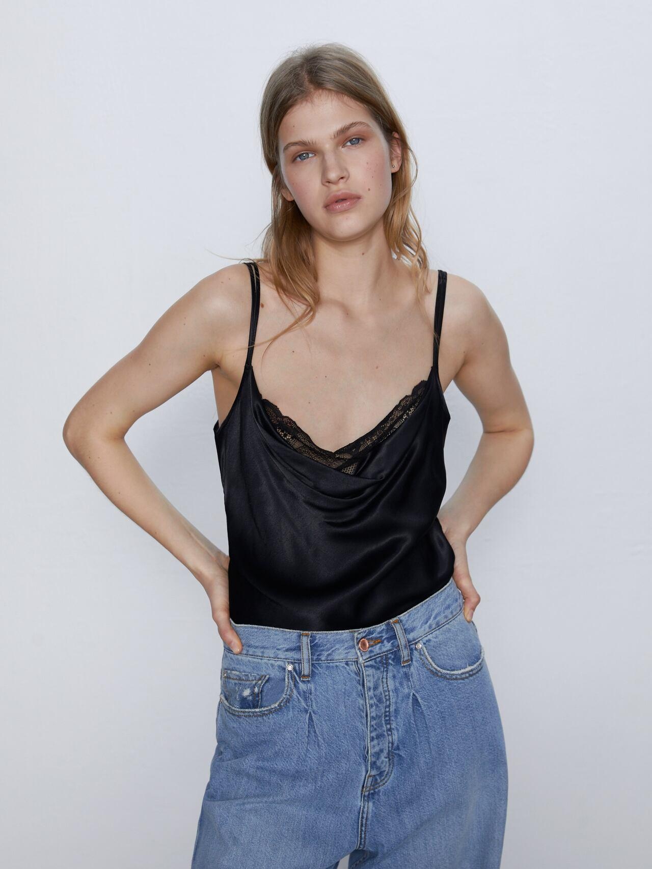 

Топ Zara 1165/226/800-AAAD  Черный, Топ Zara 1165/226/800-AAAD M Черный