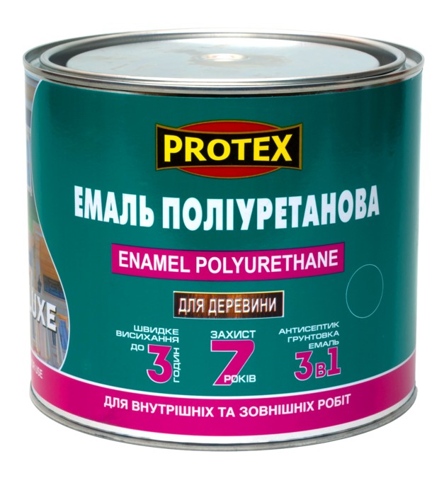 

Эмаль полиуретановая для дерева LUXE PROTEX 2.4кг вишнёвая