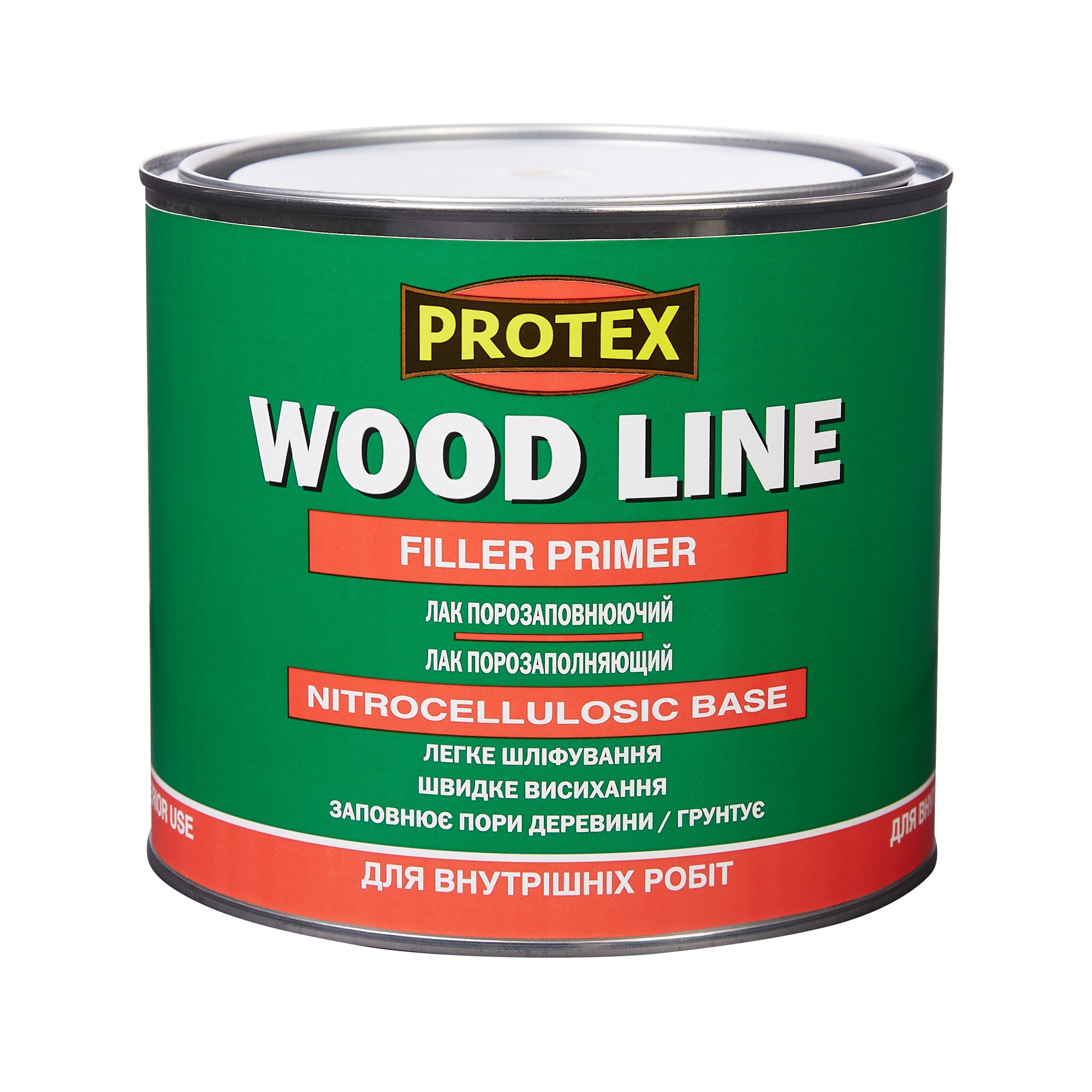 

Лак порозаполняющий для паркета и дерева WOOD LINE PROTEX 1.93кг (2.1л)