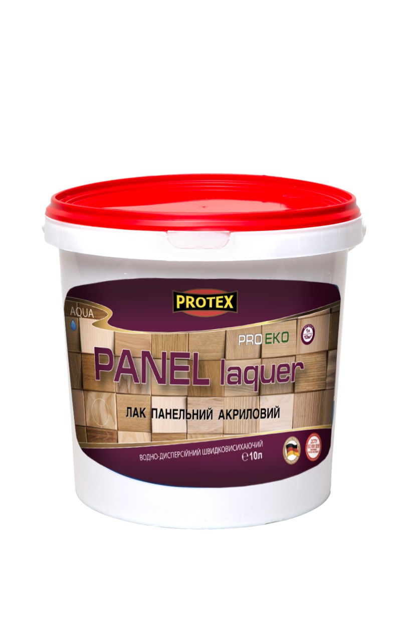 

Лак панельный акриловый ВД PROTEX 10кг (10л) глянцевый
