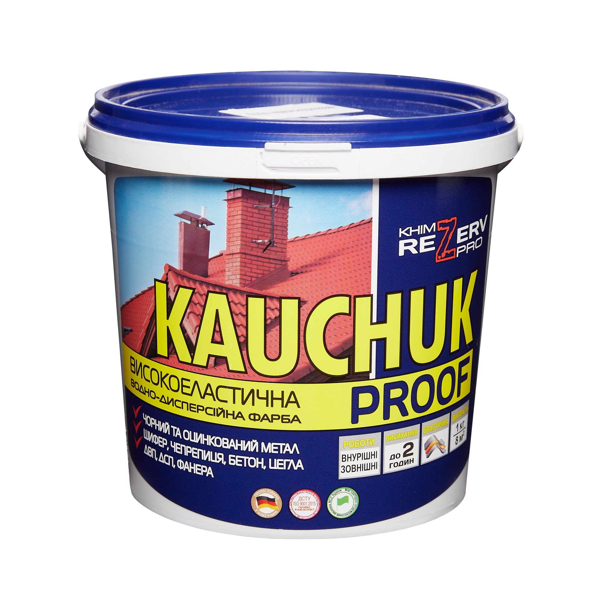 

Краска высокоэластичная KAUCHUK proof KhimrezervPRO 3.2кг (3л) вишнёвая