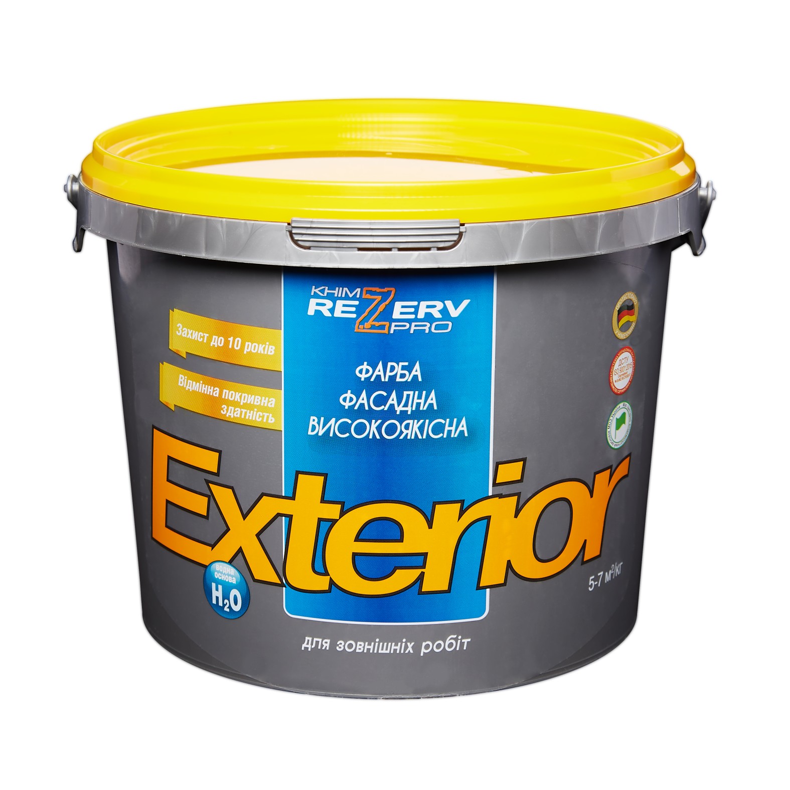 

Краска фасадная высококачественная EXTERIOR KhimrezervPRO 3.7кг (2.7л)