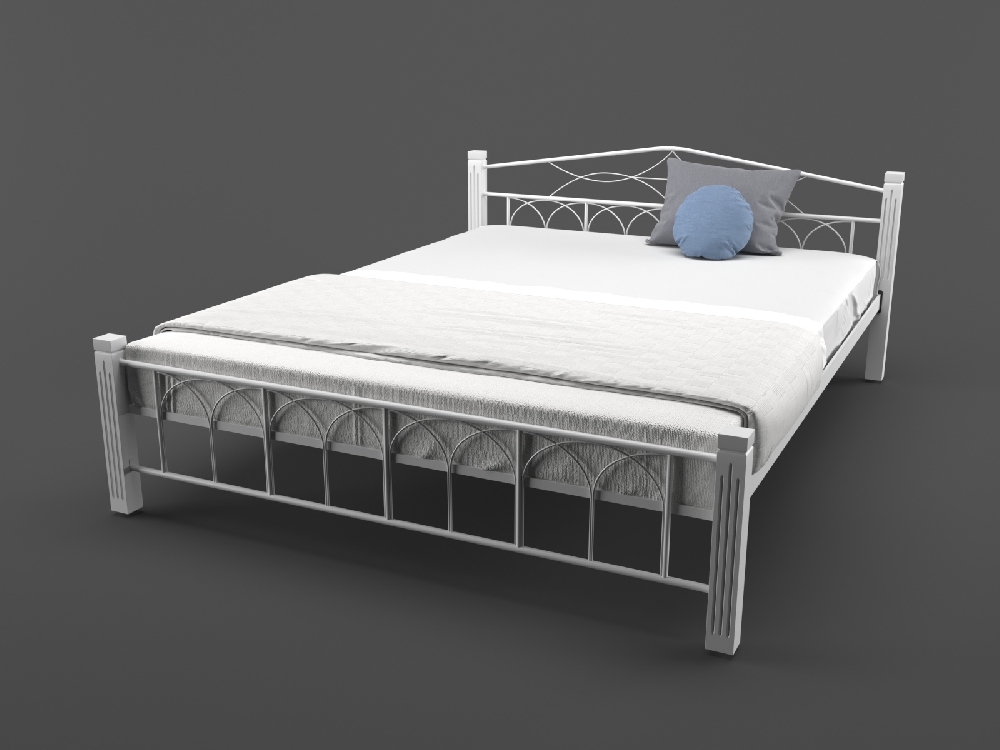 

Кровать MELBI Элизабет 180 см x 190 см Белый