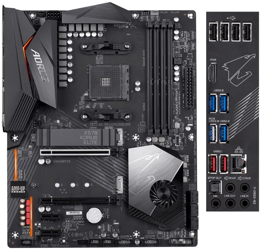 

Материнская плата GigaByte X570 Aorus Elite