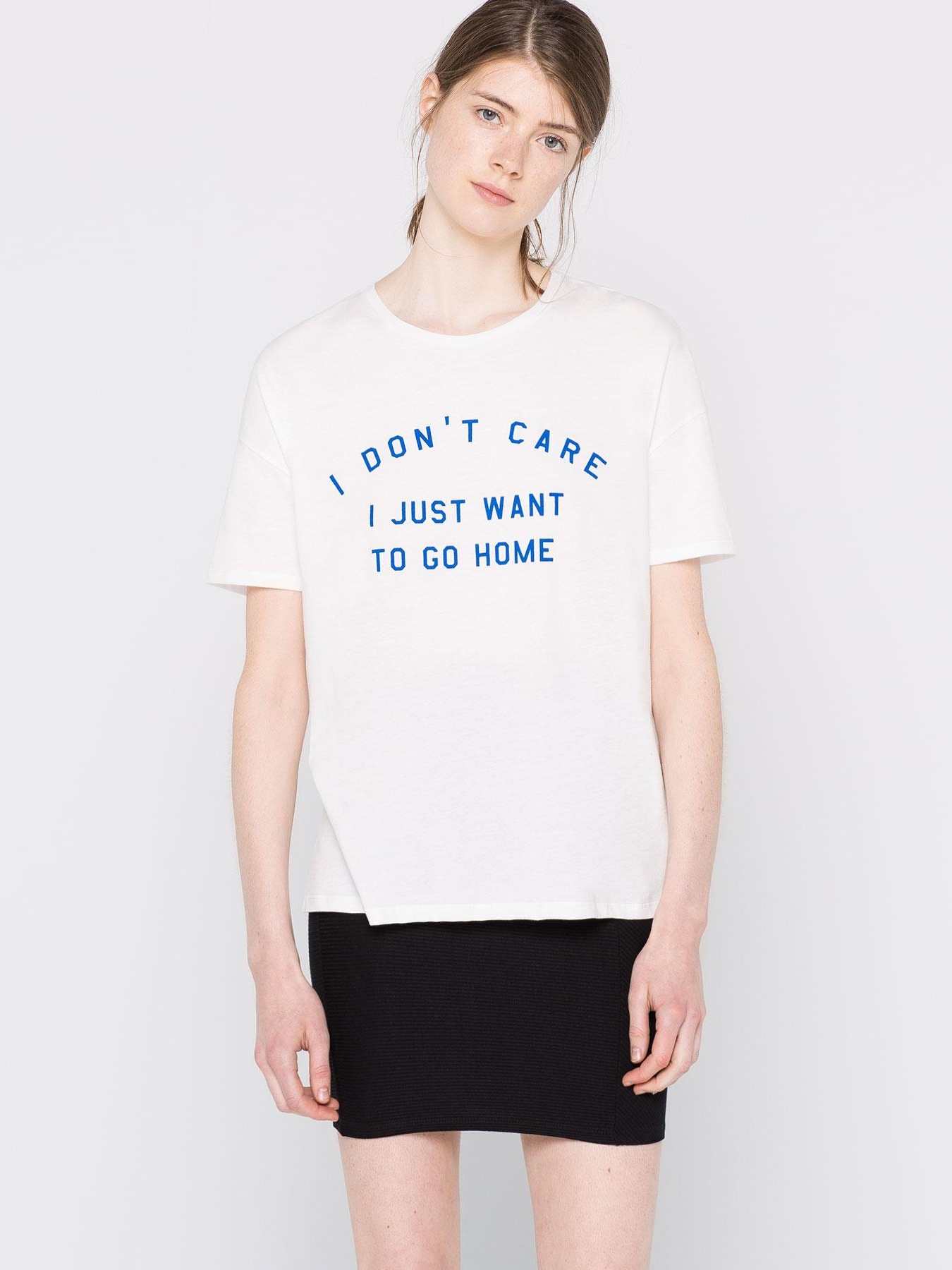 

Футболка Pull & Bear 9239/362/250-ABDN L Белая с синим