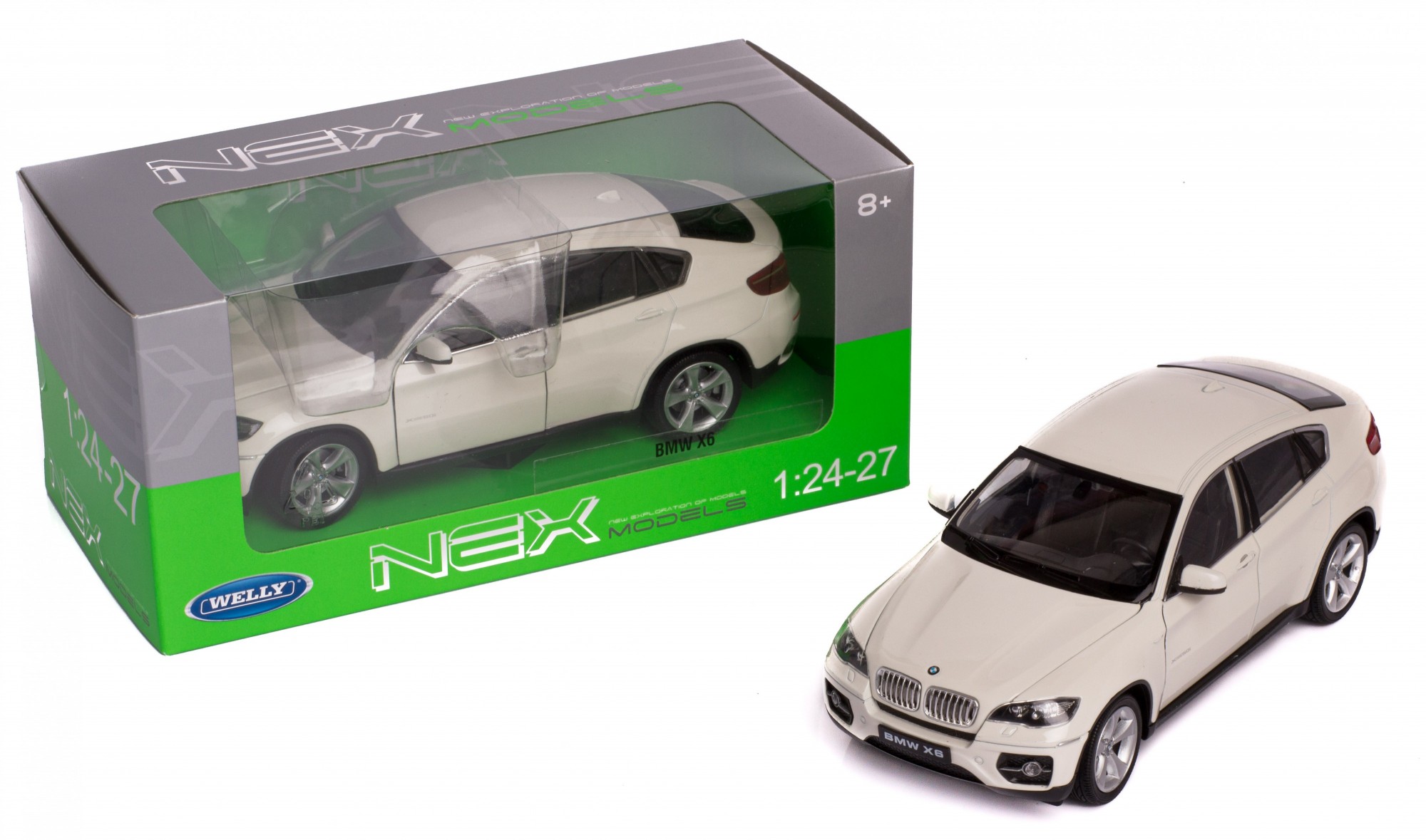 

Модель машины 1:24 BMW X6 2 цвета Welly 24004W белый