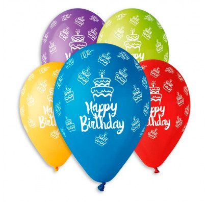 

Повітряні кульки Happy Birthday 100шт/уп 11938