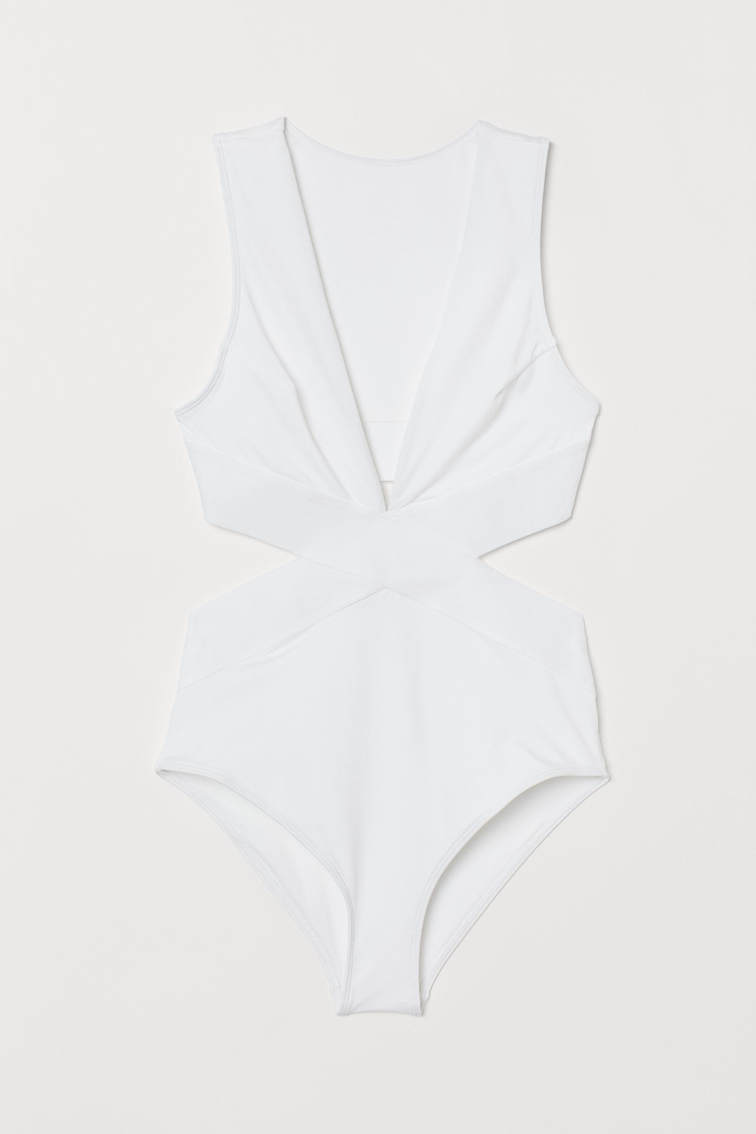 

Купальник слитный женский H&M 6848240-ACTS 38 Белый