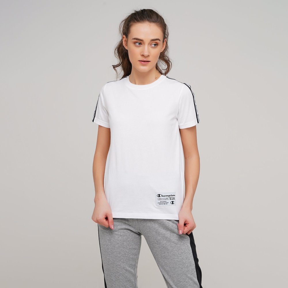 

Женская футболка Champion Crewneck T-Shirt Белый 48 (cha114072-WHT)