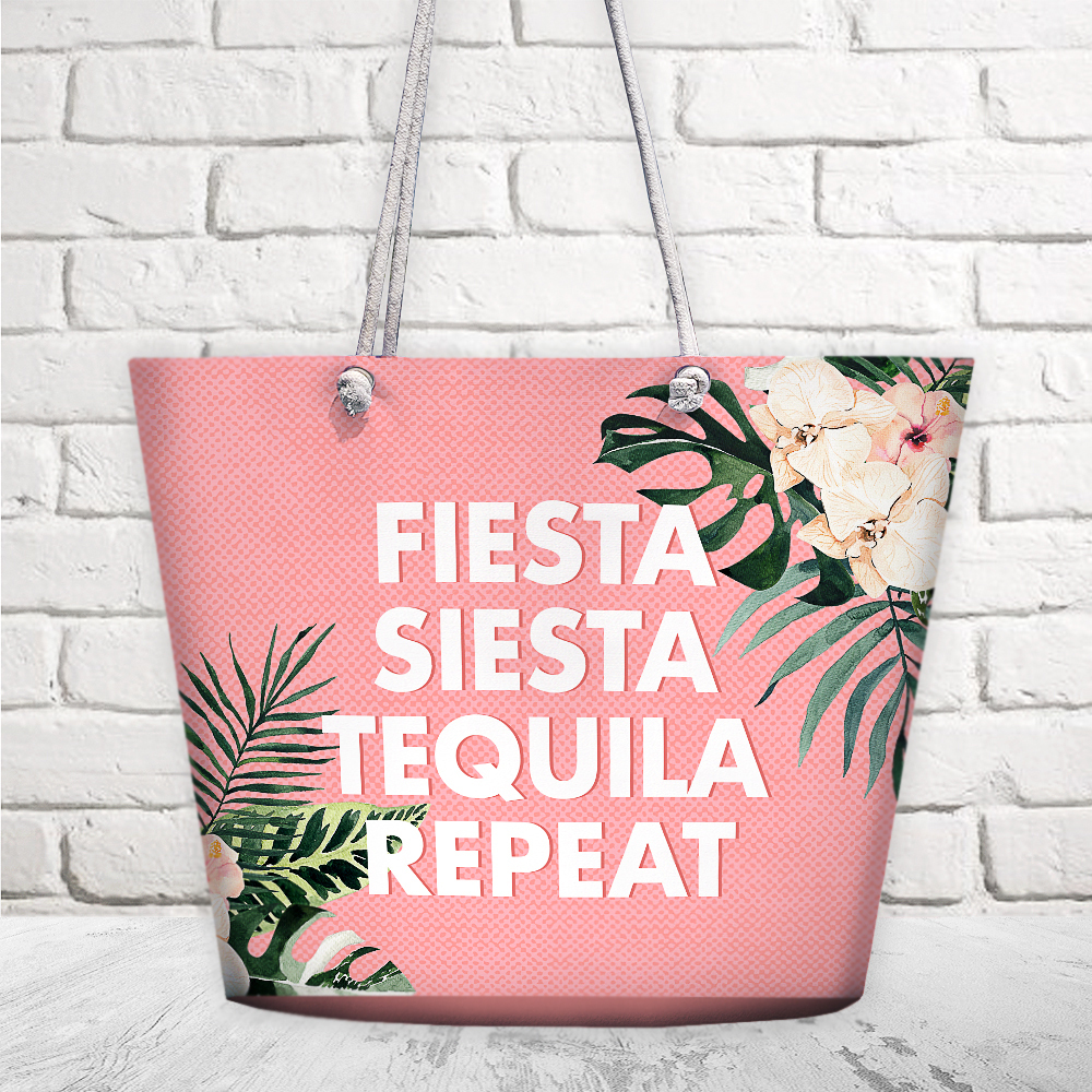 

Пляжная сумка Malibu Presentville Fiesta siesta tequila repeat 50х36х15 см