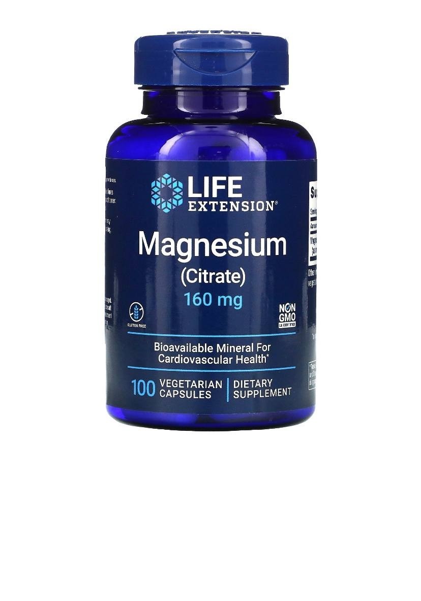 

Life Extension, магний, 160 мг, 100 вегетарианских капсул