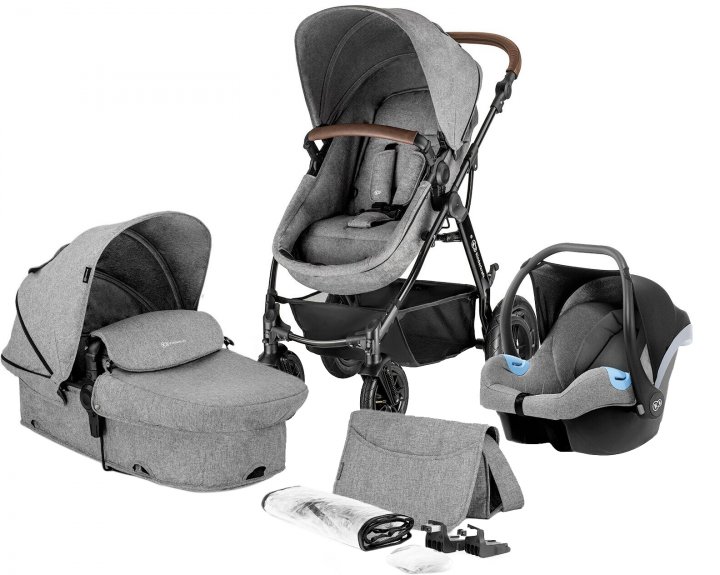 

Универсальная коляска 3 в 1 Kinderkraft Moov Gray Melange (KKWMOOVGRYM0NC)