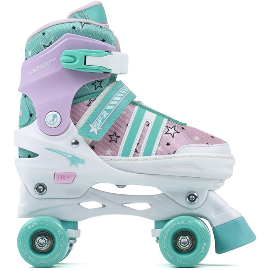 

Детские роликовые коньки SFR Spectra 33-37 pink-green SFR200-PG-37