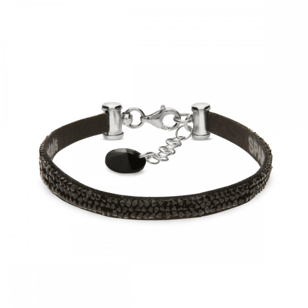 

Браслет Spark из Алькантара и серебра со Swarovski Stripe Rock BTRK1CZJ