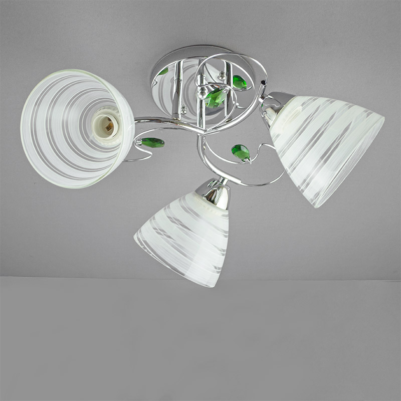 

Люстра стельова Light House LH-03/3 CR хром