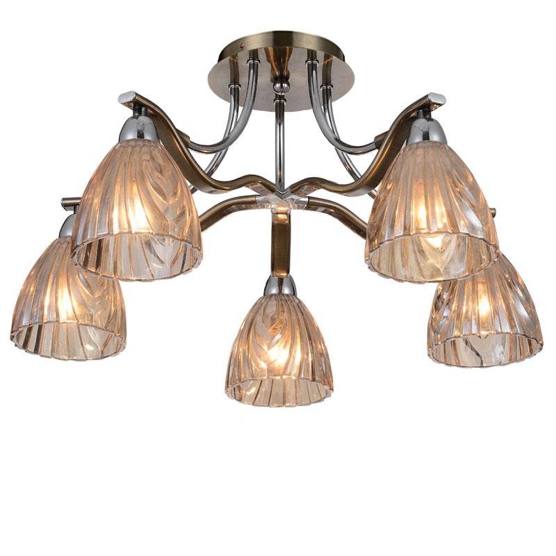 

Люстра стельова Light House ES-15968/5 бронза