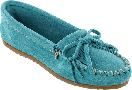 

Женские мокасины Minnetonka Kilty Hardsole Driving Moc Turquoise Suede 37