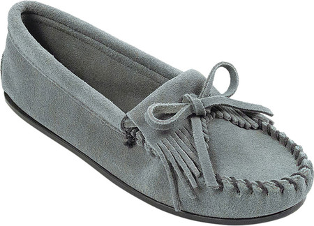 

Женские мокасины Minnetonka Kilty Hardsole Driving Moc Storm Blue Suede 38.5
