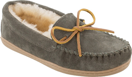 

Женские мокасины Minnetonka Sheepskin Hardsole Moccasin Slipper Grey Suede/Sheepskin 42