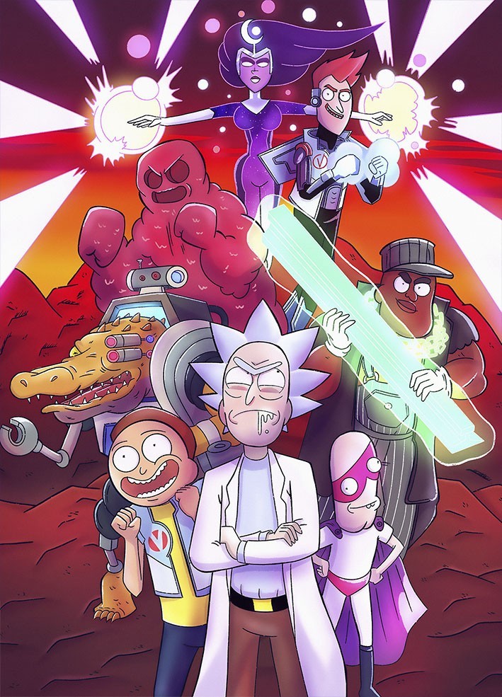 

Картина Xxnois Acid Rick and Morty 100х70 см с покрытием акрилом ACI01