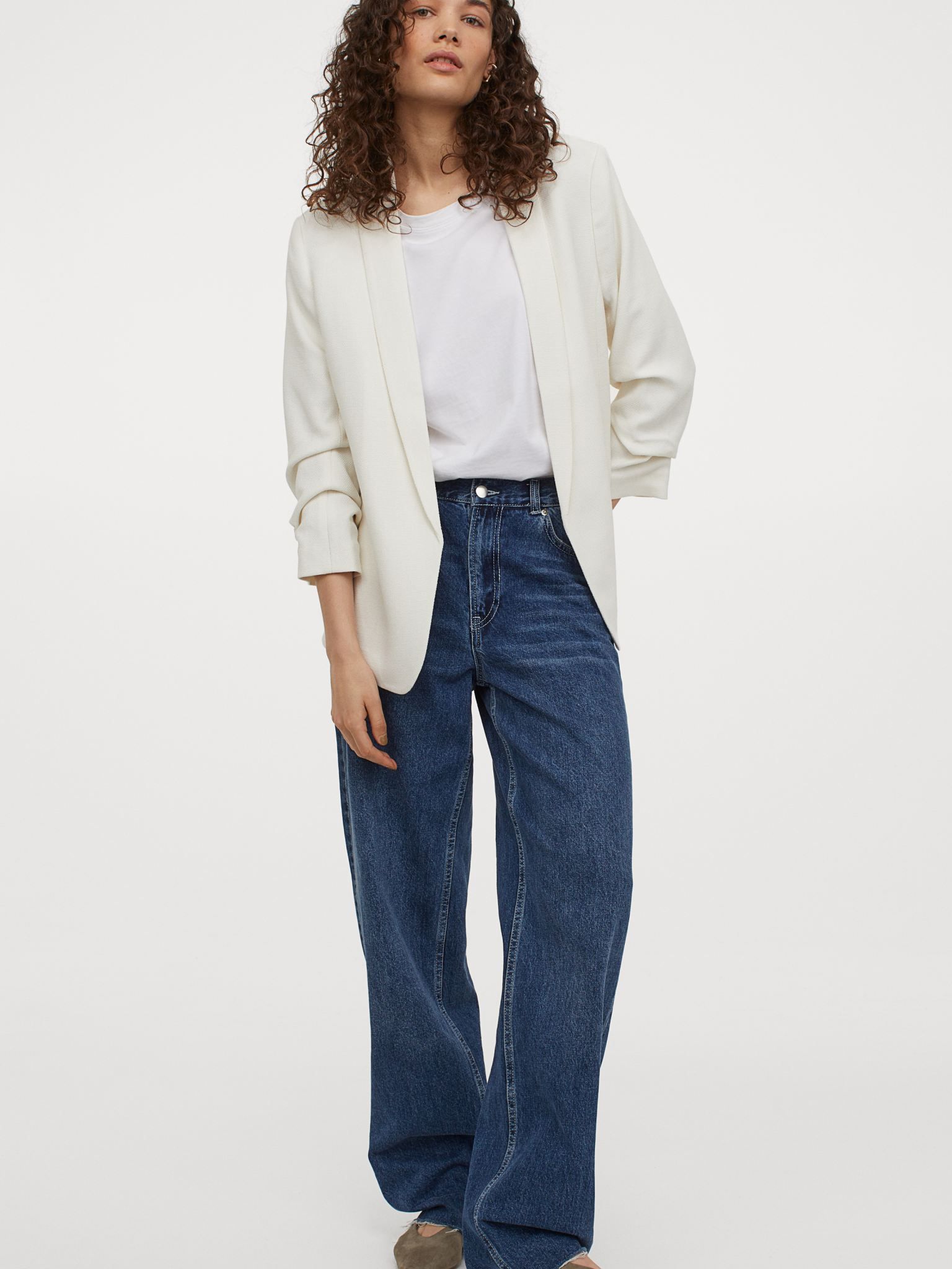 

Пиджак H&M 7081381sm 34 Молочный