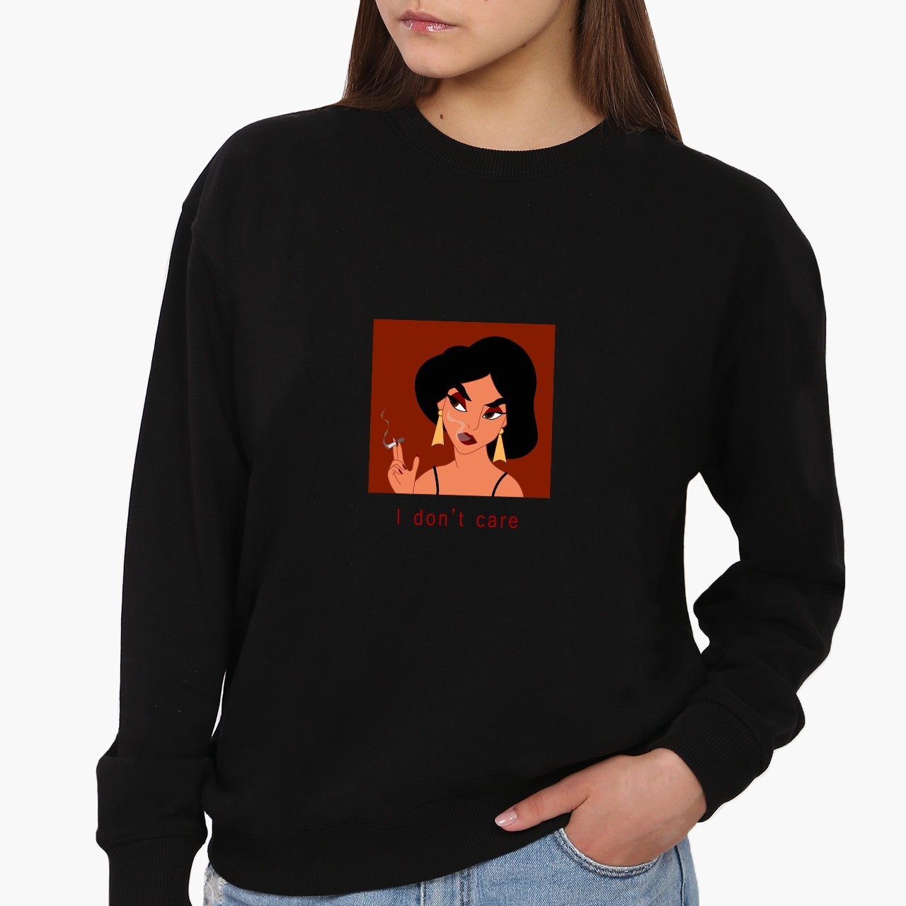 

Свитшот женский Дисней Жасмин (Disney Jasmine) (8771-1430) Черный XXL