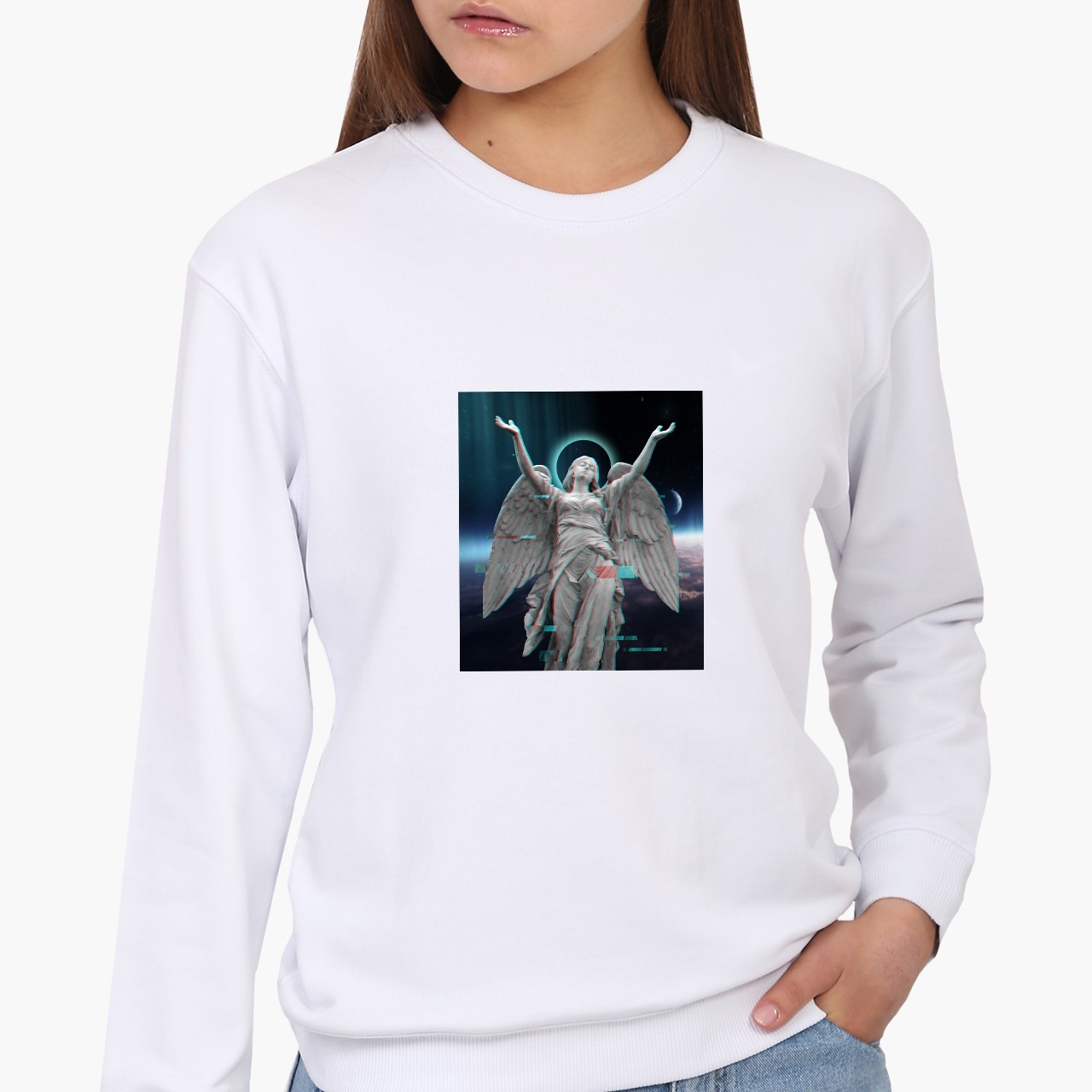 

Свитшот женский Ангел (8771-1592) Белый, Свитшот женский Ангел (8771-1592) Белый M